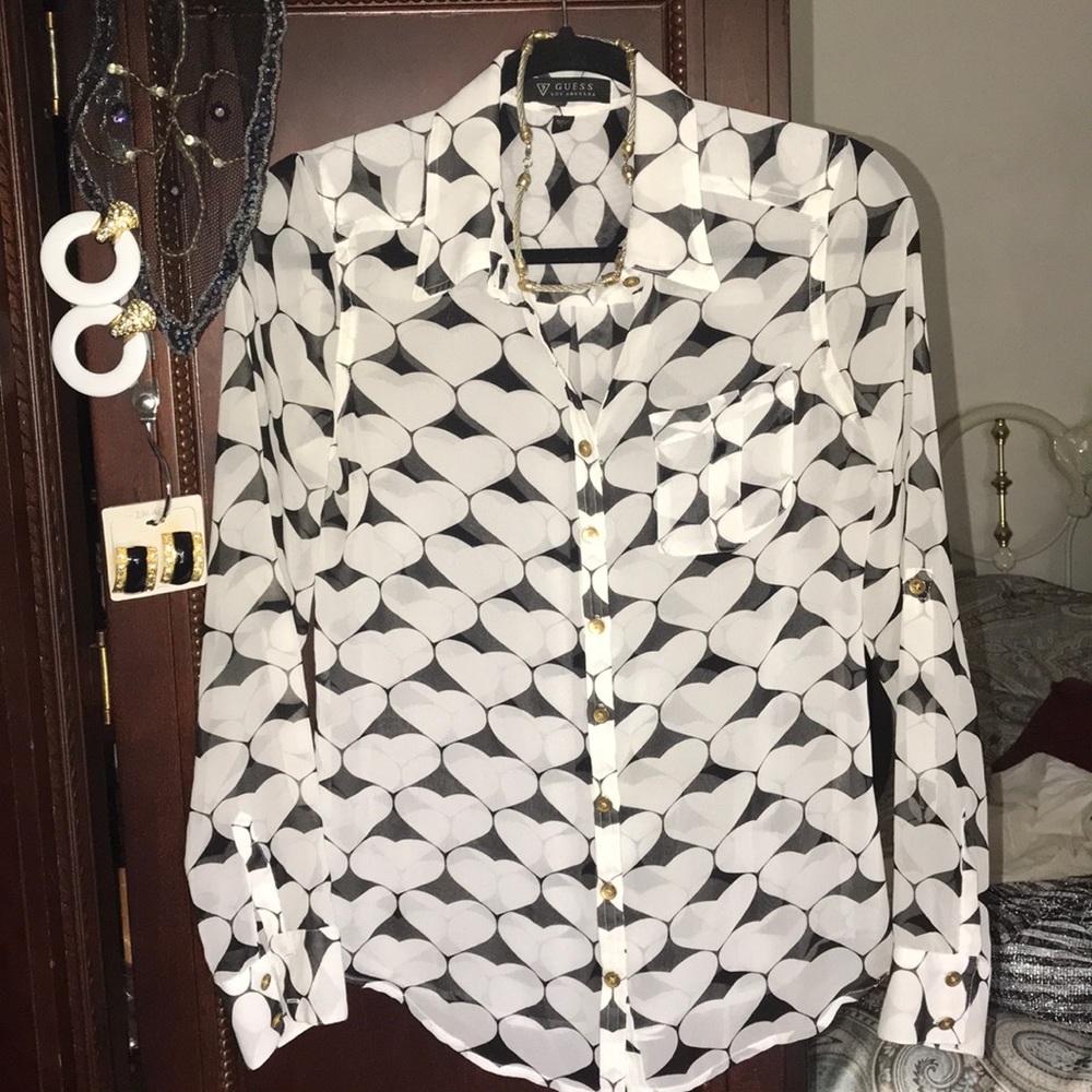 GUESS LOS ANGELES SHEER TOP